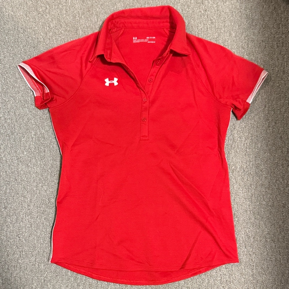 Under Armour Vibrant Red Polo